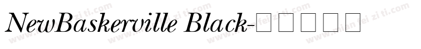 NewBaskerville Black字体转换